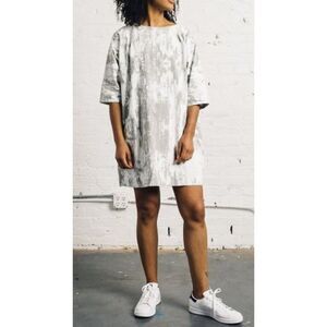 UZI NYC Now Dress in Stone Bark Sz. S